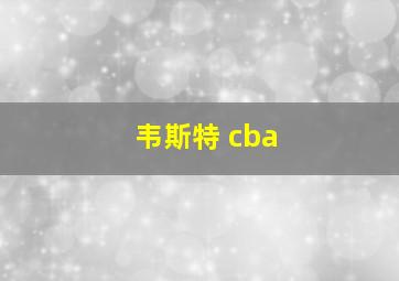 韦斯特 cba